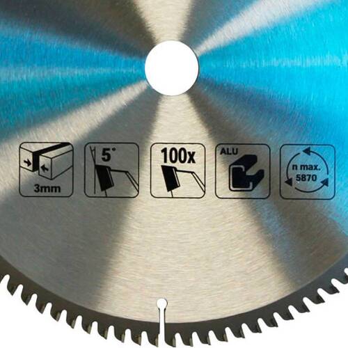 Disco de serra para alum�nio 260 x 25,4 mm 100 dentes - D-03414