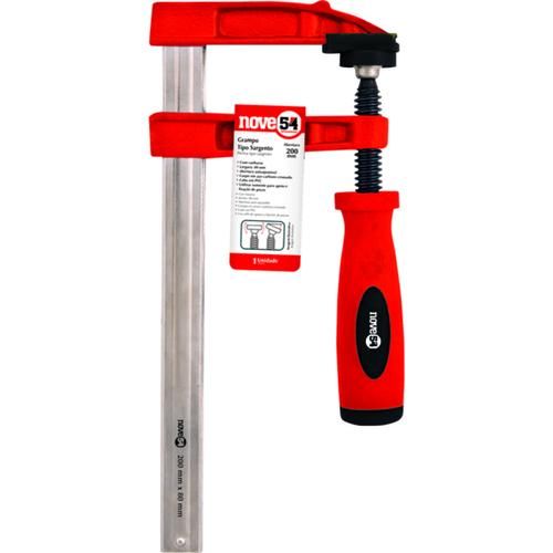 Grampo tipo sargento 200 mm x 80 mm com ranhuras 