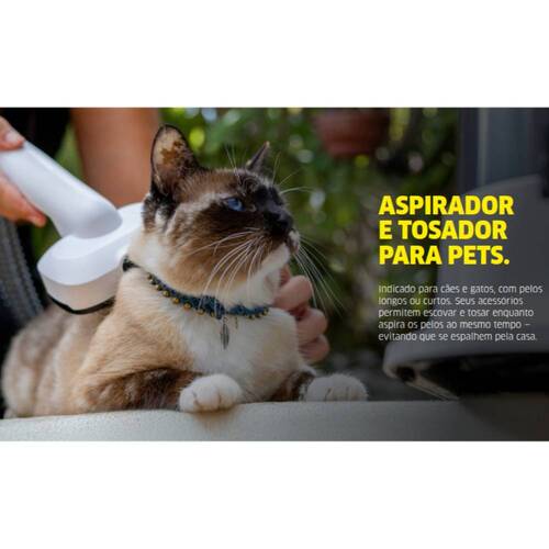 Aspirador de Pelos e Tosador para pets - Pet Clean  110V