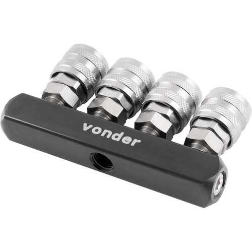 Engate r�pido qu�druplo para ar comprimido