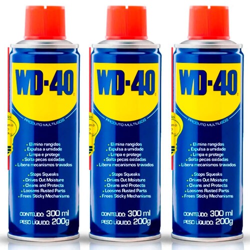 Kit 3 �leos lubrificante desengripante multiuso 300 ml - WD-40