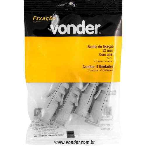 Bucha de fixa��o 12 mm com anel 