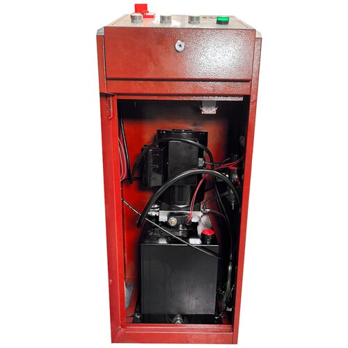 Elevador automotivo hidr�ulico pantogr�fico 3,5 T de sobrepor monof�sico vermelho - REPSI35  220V