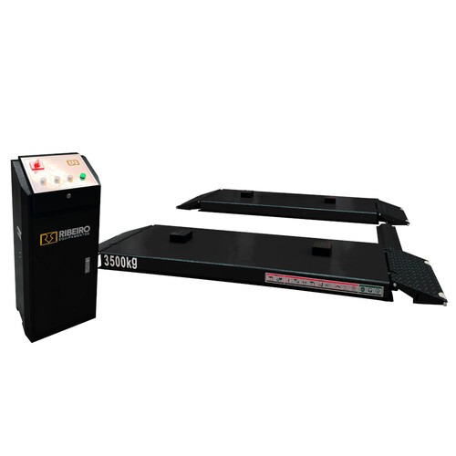 Elevador automotivo hidr�ulico pantogr�fico 3,5 T de sobrepor monof�sico preto - REPSI35  220V