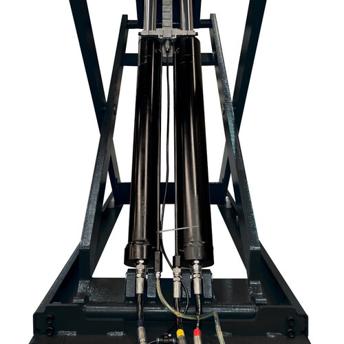 Elevador automotivo hidr�ulico pantogr�fico 3,5 T de sobrepor monof�sico preto - REPSI35  220V