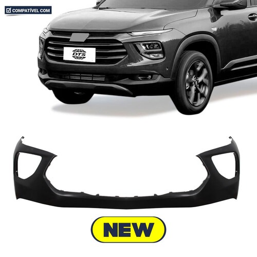 Para-choque Montana 2023 e 2024 dianteiro preto liso - 1721