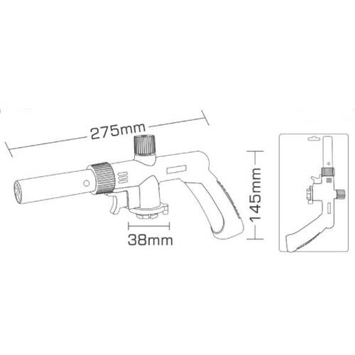 Ma�arico a g�s butano port�til sem refil - BFH3668