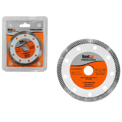 Disco diamantado turbo 110 mm para porcelanato - BFH1861