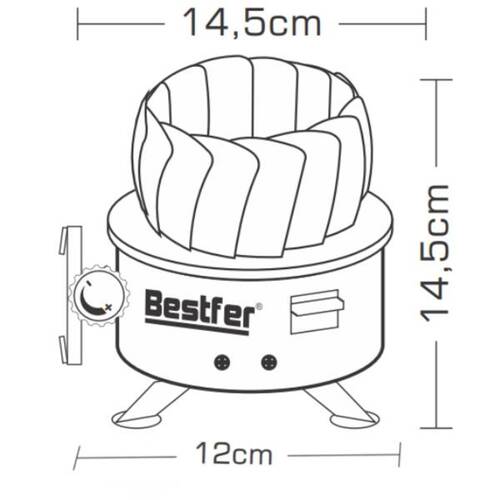 Fogareiro port�til a g�s - BFH3008 