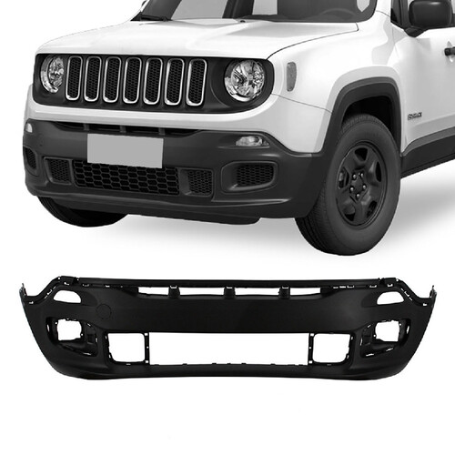 Para-choque Renegade 4x2 2016 a 2019 dianteiro inferior preto texturizado - 3600 Para-choque Renegade 4x2 2016 a 2019 dianteiro inferior preto texturizado - 3600