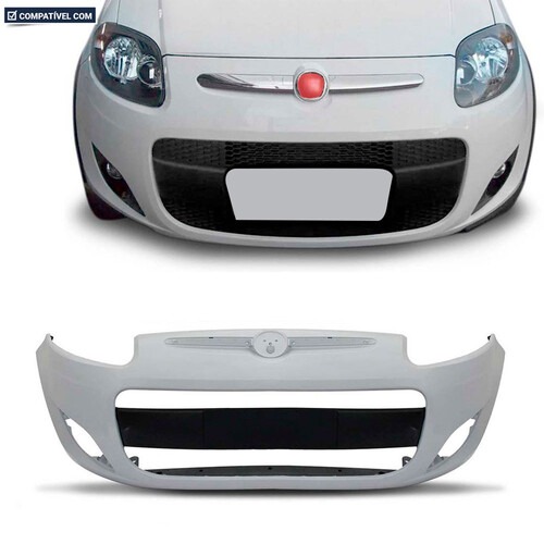 Para-choque Palio Sporting 2012 a 2018 dianteiro primer parcial com furo para moldura - 3430
