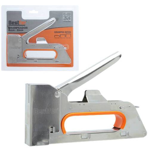 Grampeador manual em chapa de a�o capacidade de 4 a 8 mm - BFH2999