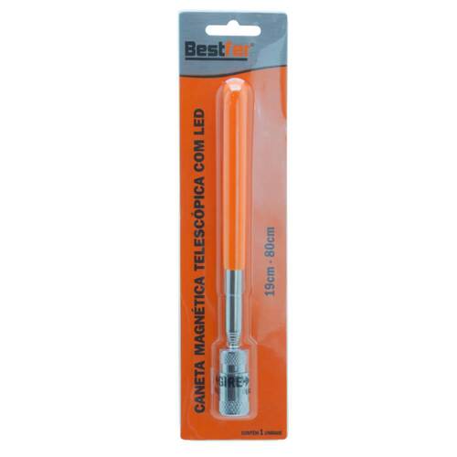 Pegador de pe�as magn�tico tipo caneta telesc�pico com led - BFH3621