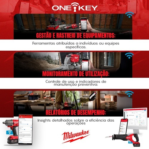 Rebitador a bateria 18V com 2 baterias One-Key FUEL - 2660  110V/220V