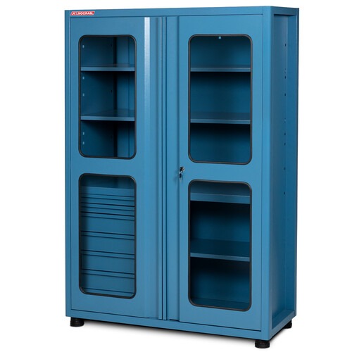 Arm�rio para ferramentas com 7 gavetas 3 prateleiras e 2 portas com visor de vidro - NA-10