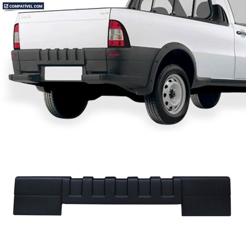 Para-choque Strada Trekking Adventure Restyling2 2005 a 2012 traseiro preto - 3502