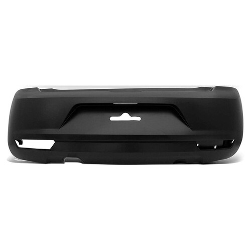 Para-choque Fox 2011 a 2014 traseiro preto com furo de neblina - 6462