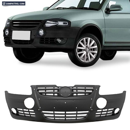 Para-choque Parati Surf G4 2006 a 2012 Saveiro Surf 2006 a 2010 dianteiro preto - 6446