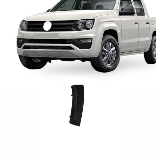 Moldura lateral Amarok 2017 a 2021 dianteiro direito preto liso - 6512
