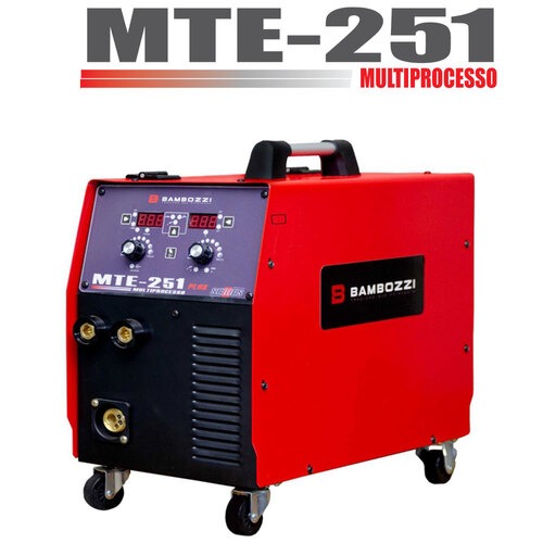 Inversora de solda Multiprocesso 250A para Mig e eletrodo monofásica MTE 251 Plus 220V Inversora de solda Multiprocesso 250A para Mig e eletrodo monofásica MTE 251 Plus 220V