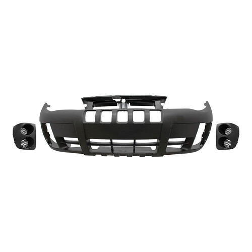 Para-choque Strada Trekking Restyling 2 2005 a 2012 dianteiro preto com moldura de farol - 3487K