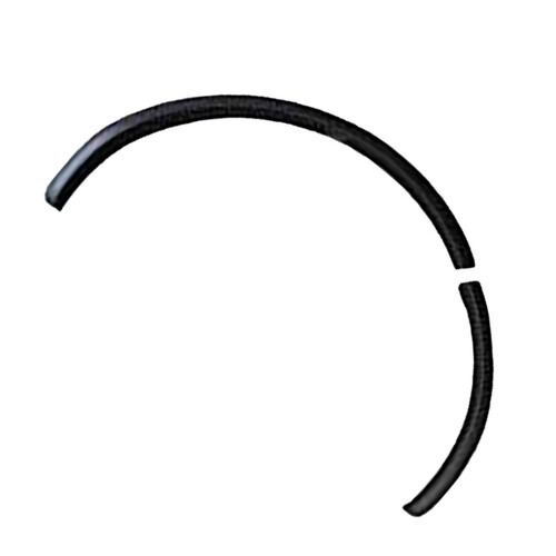 Moldura para-lama Ecosport 2003 a 2012 dianteiro esquerdo preto texturizado - 2905