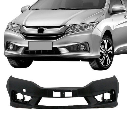 Para-choque City 2015 a 2017 dianteiro preto com e sem farol - 8120