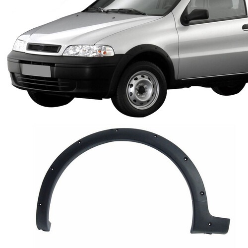 Moldura para-lama Strada Adventure/Working Restyling 1 2002 a 2007 dianteiro esquerdo preto texturizado - 3411