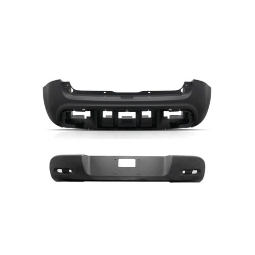 Para-choque Uno Way 2014 a 2021 traseiro com furo + Moldura  central - 3385K