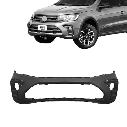 Para-choque Saveiro Extreme/Robust/Trendline G8 2023 a 2025 dianteiro preto liso - 6374 Para-choque Saveiro Extreme/Robust/Trendline G8 2023 a 2025 dianteiro preto liso - 6374