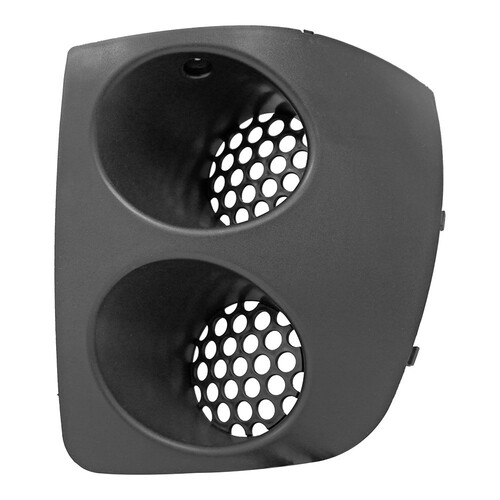 Moldura farol Strada Trekking Restyling 2 2005 a 2012 dianteiro esquerdo preto sem farol - 3421