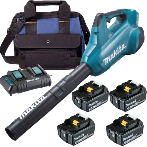 Soprador de folhas 36V com 4 baterias 5Ah Brushless 6 velocidades - DUB362Z4  110V/220V