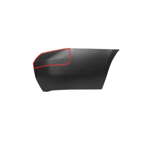 Para-choque Saveiro G5 2019 a 2013 G6 2013 a 2016 traseiro preto sem furo para sensor - 6362