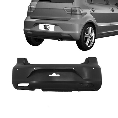 Para-choque Fox Highline 2015 a 2021 traseiro preto liso com furo para sensor - 6527-E Para-choque Fox Highline 2015 a 2021 traseiro preto liso com furo para sensor - 6527-E