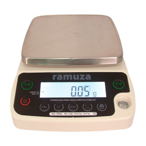 Balan�a digital de precis�o 4200g x 0,01g com prato inox - Precisa 4200.2  110V/220V