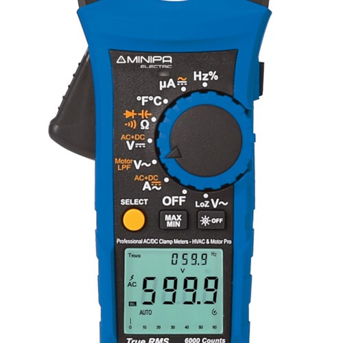 Alicate amper�metro digital 600A True RMS AC+DC CAT IV 600V - HDC-3020A