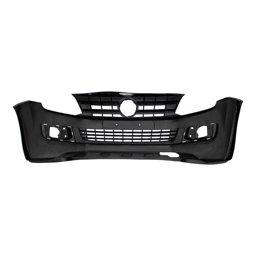 Para-choque Amarok 2010 a 2016 dianteiro preto texturizado com e sem furo - 6500