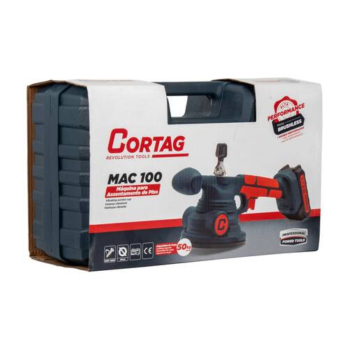 M�quina para assentar piso a bateria 18V com ventosa - MAC-100  110V/220V