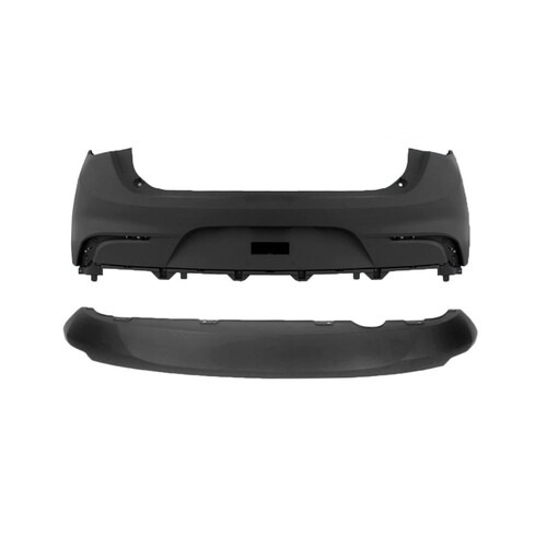 Para-choque Argo 2017 a 2022 traseiro preto sem furo sensor com spoiler - 3369K