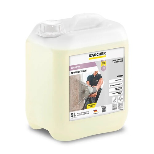 Detergente limpador de carpetes e estofados concentrado 5 Litros - Power Extract RM 764