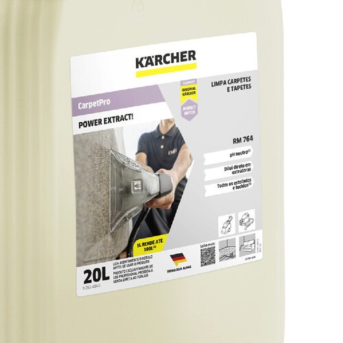 Detergente limpador de carpetes e estofados concentrado 20 Litros - Power Extract RM 764