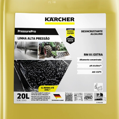 Detergente desincrustante profissional ultra concentrado 20 Litros - PressurePro RM 81