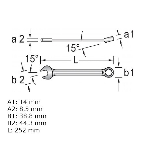 Chave combinada 13/16