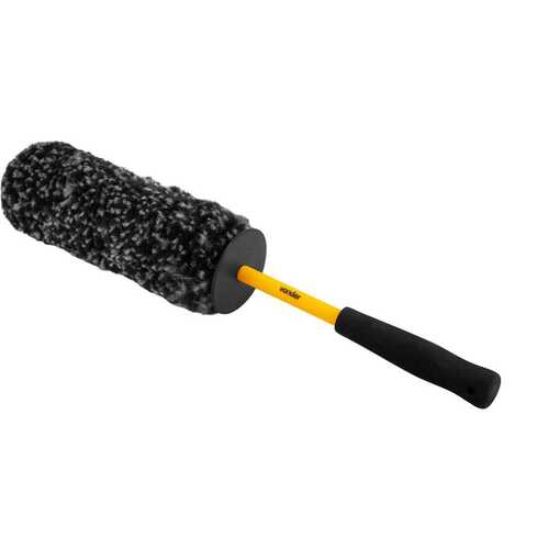 Escova para limpeza de rodas cabo plástico 48 cm Escova para limpeza de rodas cabo plástico 48 cm