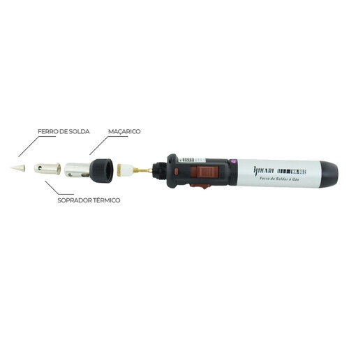 Ferro para solda a g�s com tampa protetora HK-902