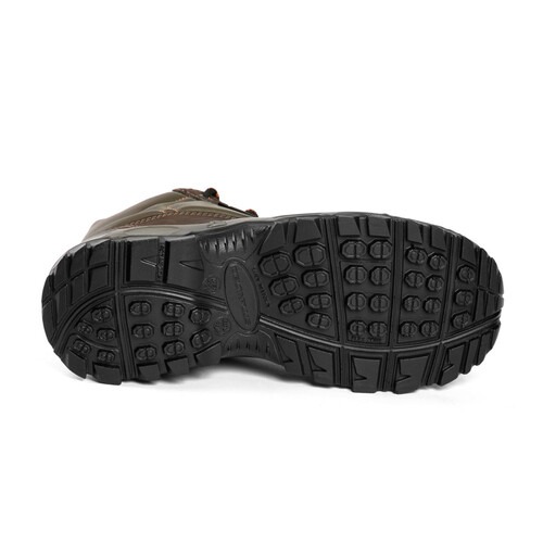 Botina em couro nobuck com cadar�o marrom - Londrina OB SRA