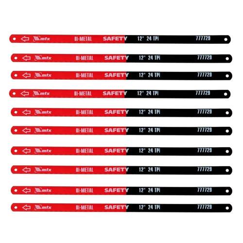 Kit 10 L�minas de serra manual r�gida 12