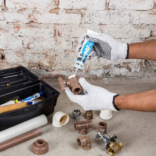 Adesivo vedador semissecativo 100g branco - 204