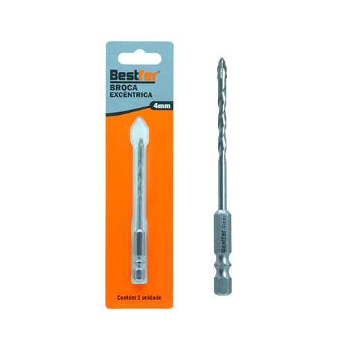 Broca excêntrica borda serrilhada com ponta cruzada 4 mm - BFH3509 Broca excêntrica borda serrilhada com ponta cruzada 4 mm - BFH3509