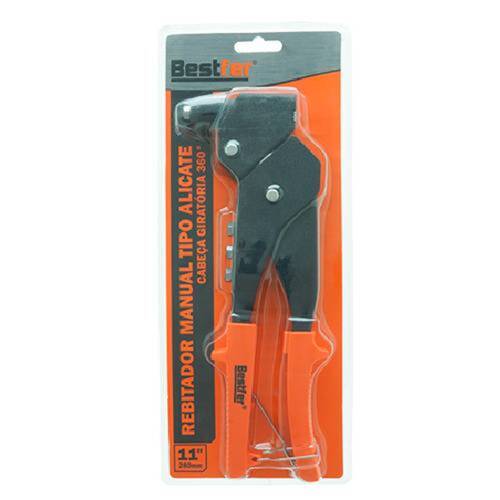 Rebitador manual cabeça giratória 360° para rebites até 4,8 mm - BFH3670 Rebitador manual cabeça giratória 360° para rebites até 4,8 mm - BFH3670